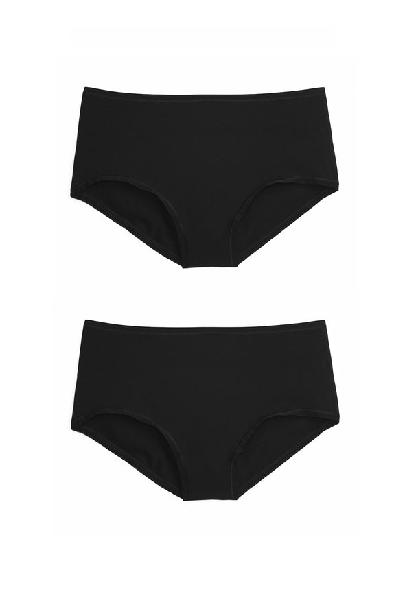 Essential 2-Pack Cotton Modal High-Waist Hipster Panties