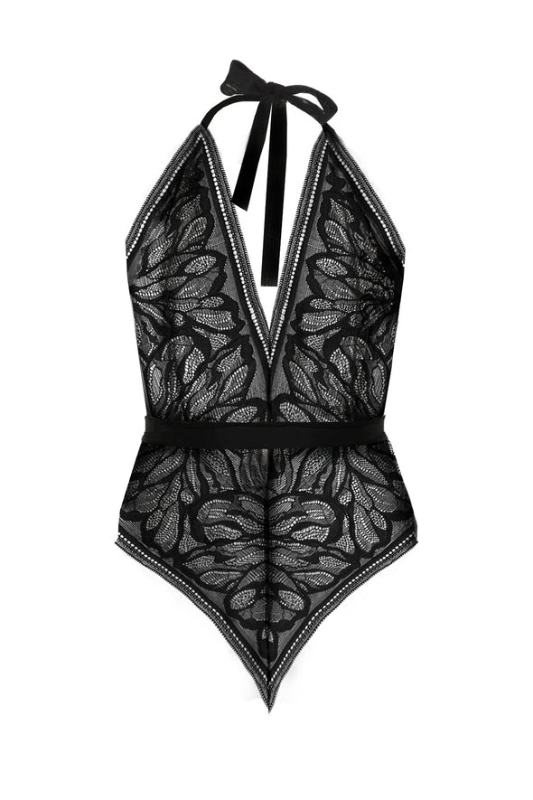 Angelic Lace Tie-Knot Bodysuit