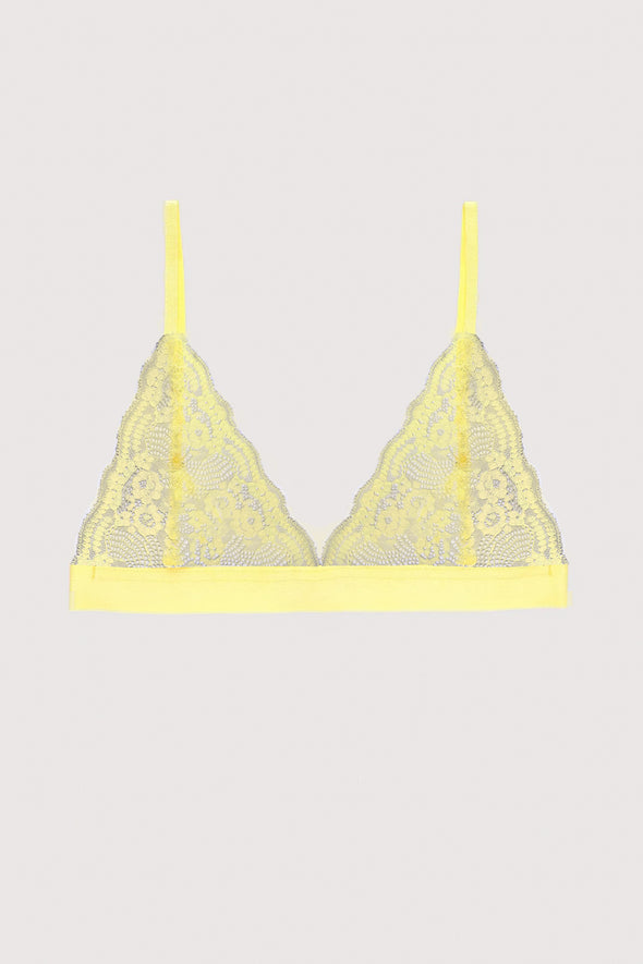 Essential Lace Kadın Dantelli Üçgen Bralet