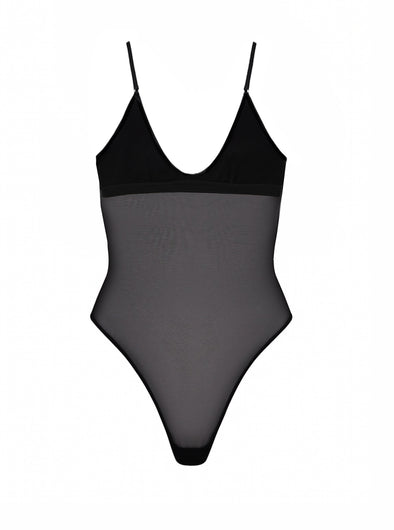 Essential Black Mesh Bodysuit