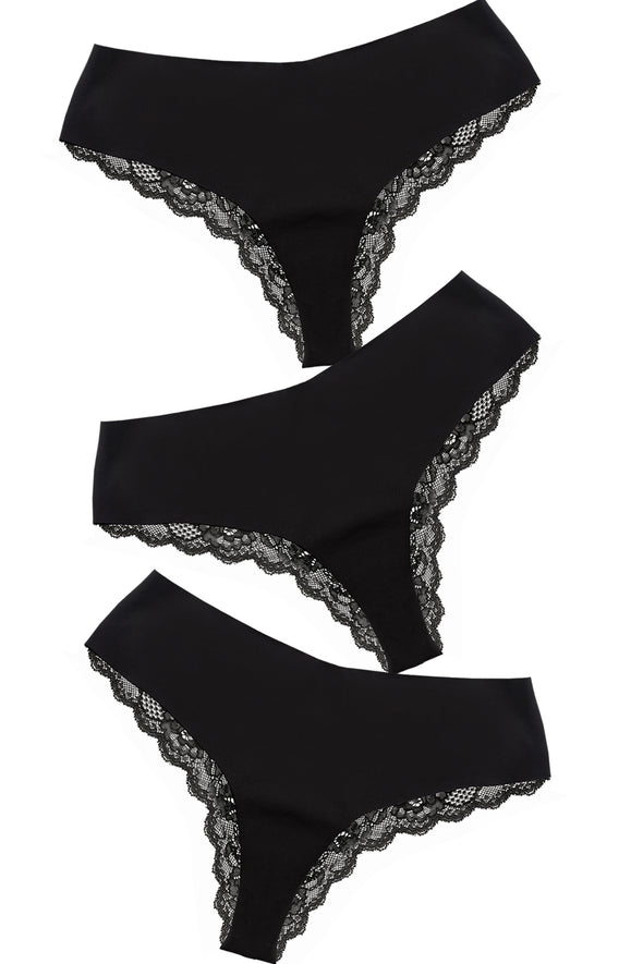 Katia 3-piece Laser-Cut Panties